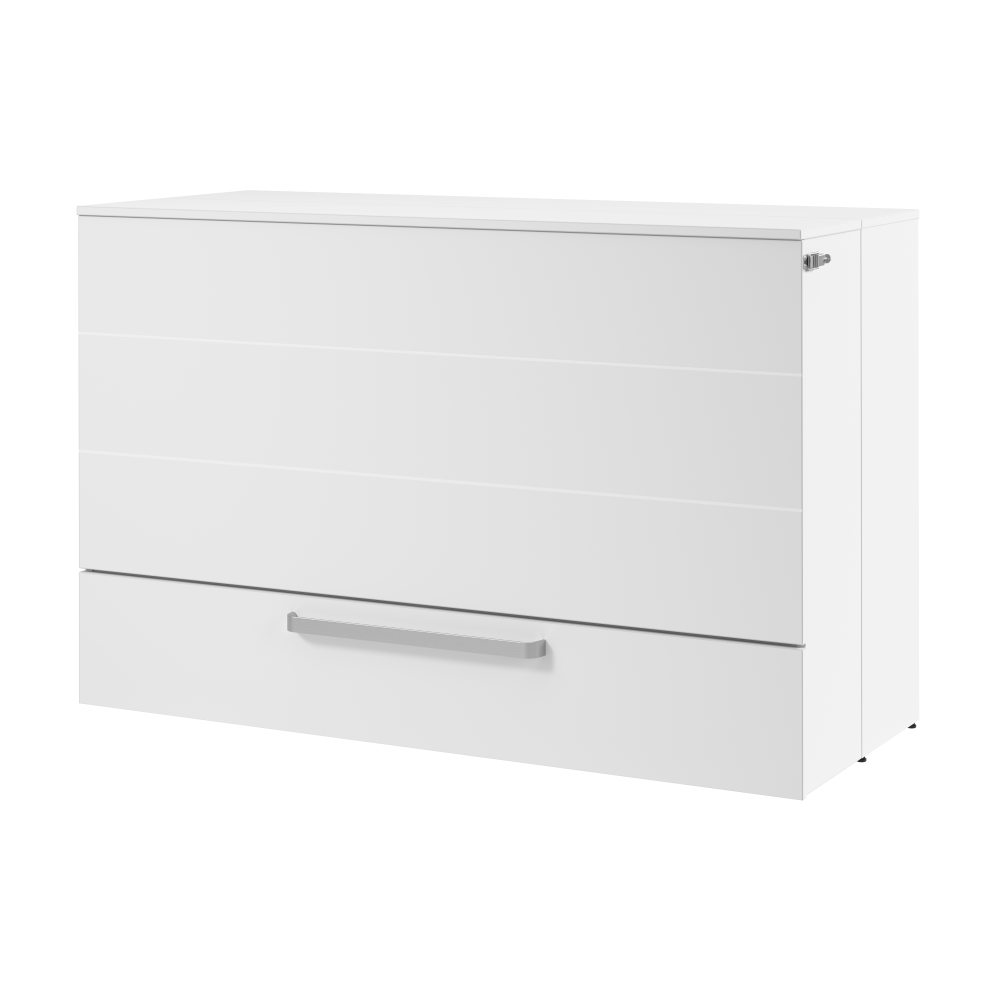 White & Platinum Gray / Queen / With Mattress