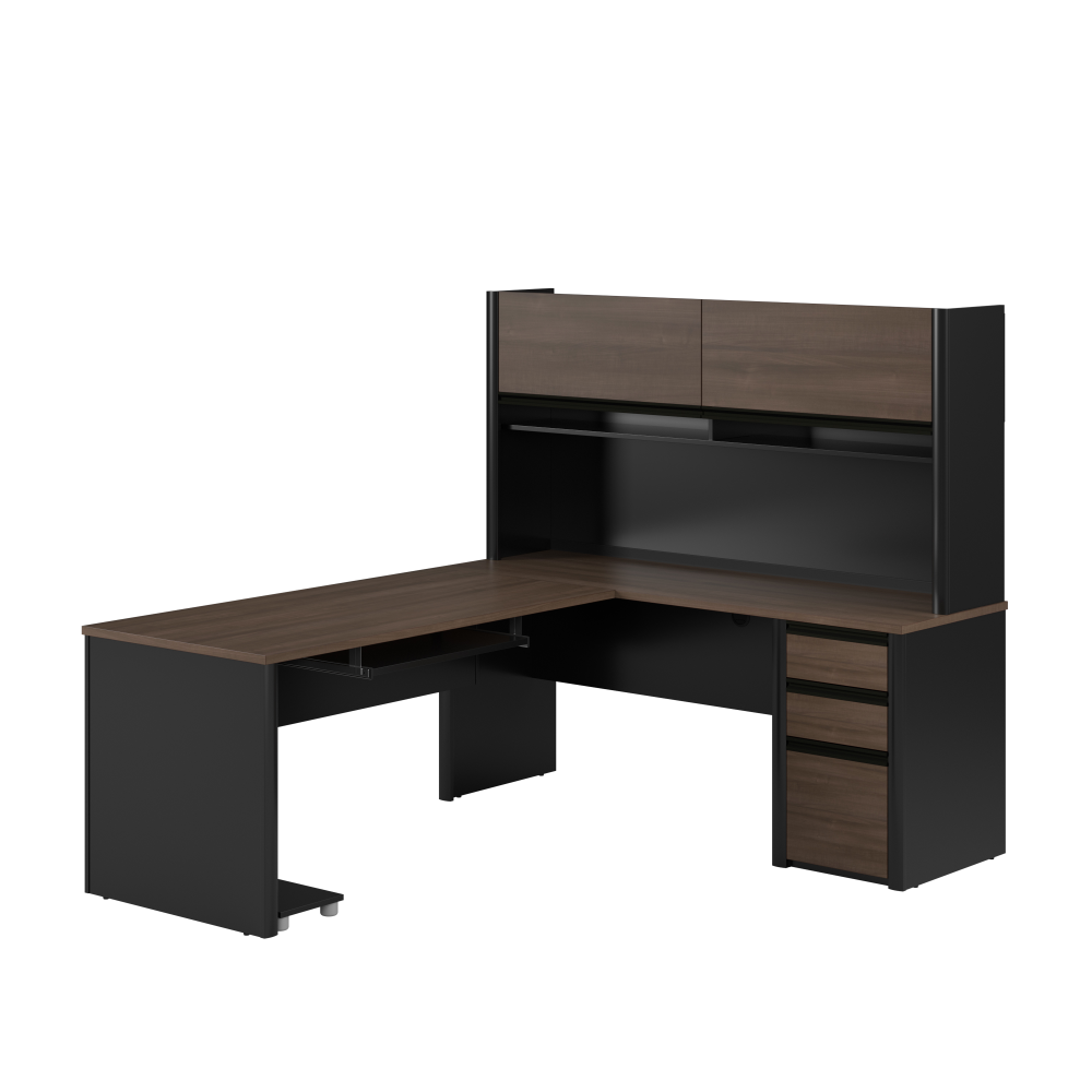 Antigua & Black / With Drawers & Hutch