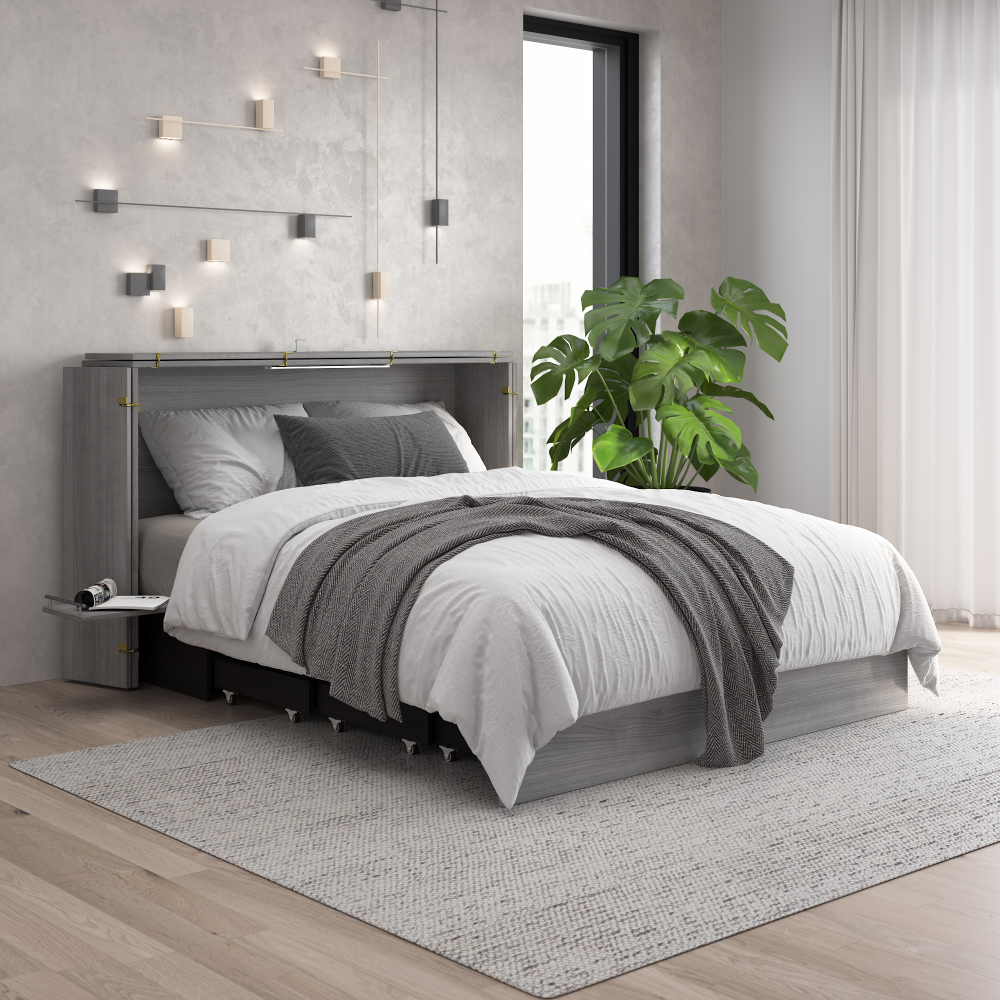 Platinum Gray / Queen / With Mattress