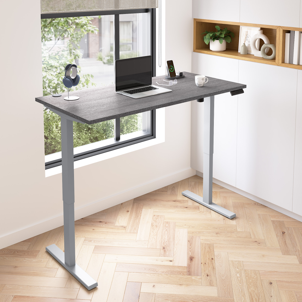 Bark Gray / 60W x 30D / Without Monitor Arm