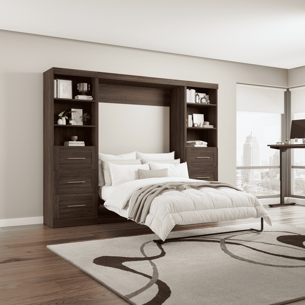 Black Walnut / Full / 25-inch Drawer Towers