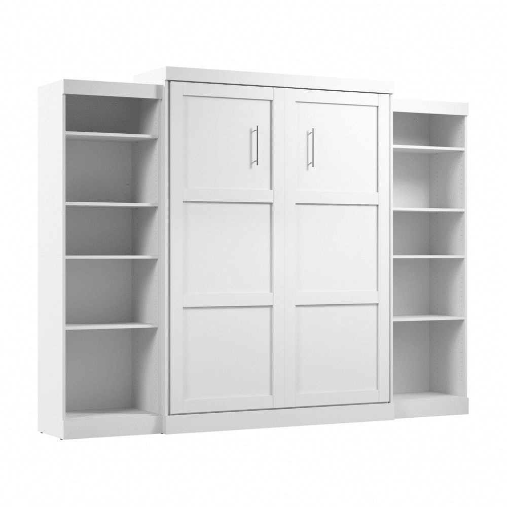 White / Queen / 25-inch Shelving Units