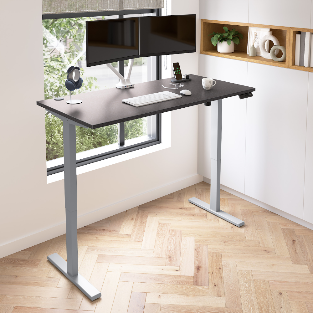 Deep Gray / 60W x 30D / With Dual Monitor Arm