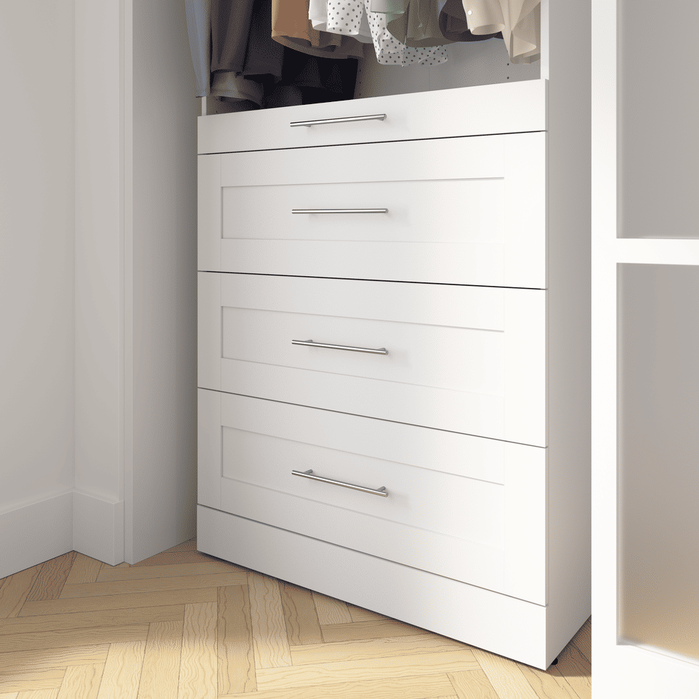 White / 36W x 16D / Shaker Drawers