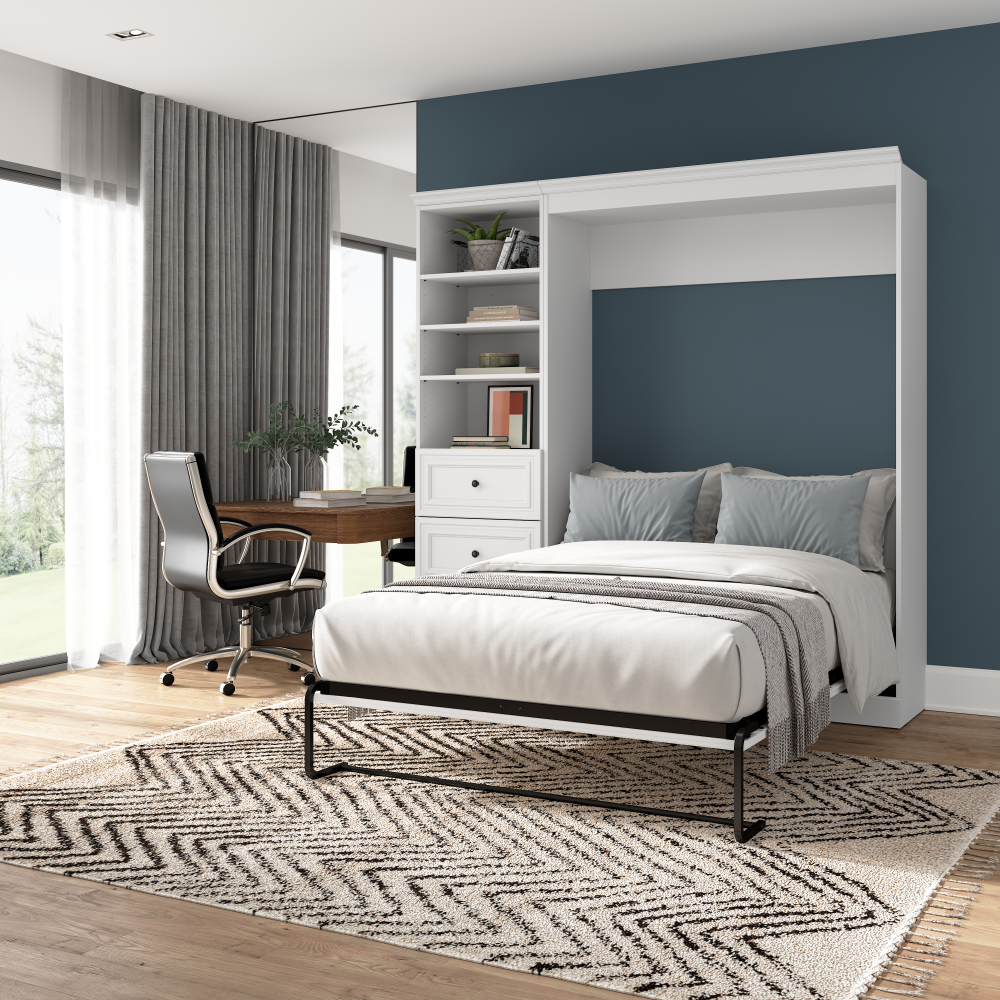 White / Full / 25-inch Drawer Tower