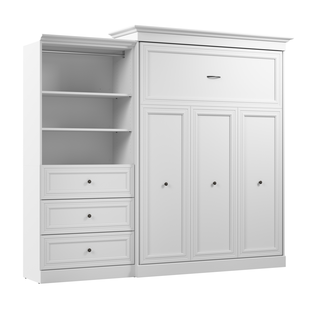 White / Queen / 36-inch Drawer Tower