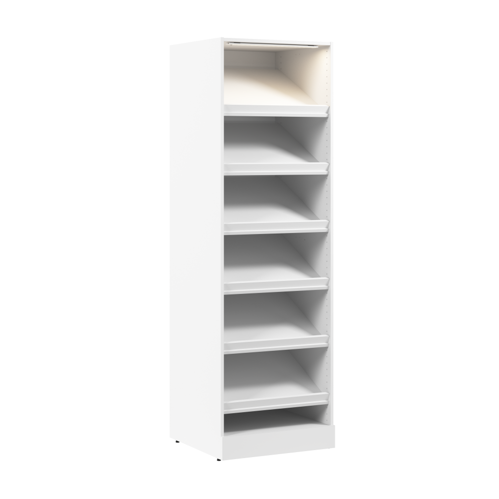 White / Shoe Shelf / No Drawers