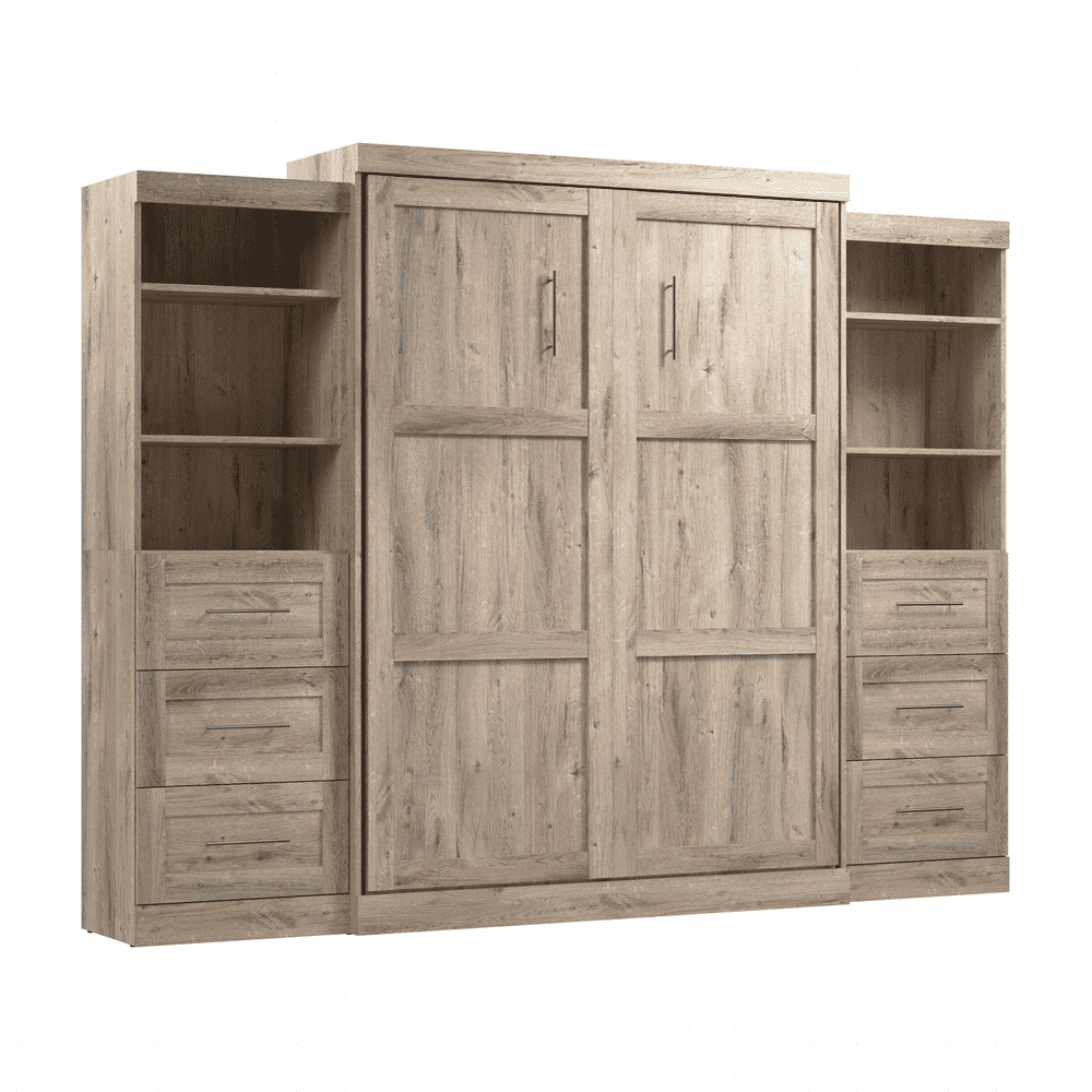 Rustic Brown / Queen / 25-inch Drawer Towers