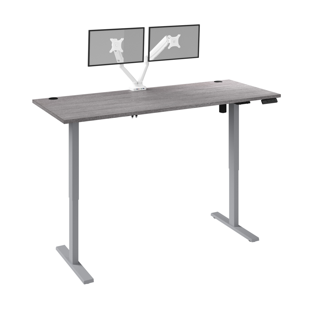 Bark Gray / 72W x 30D / With Dual Monitor Arm