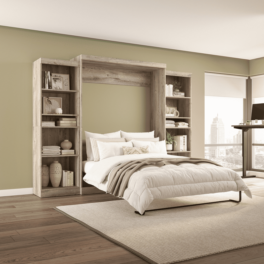 Rustic Brown / Queen / 25-inch Shelving Units