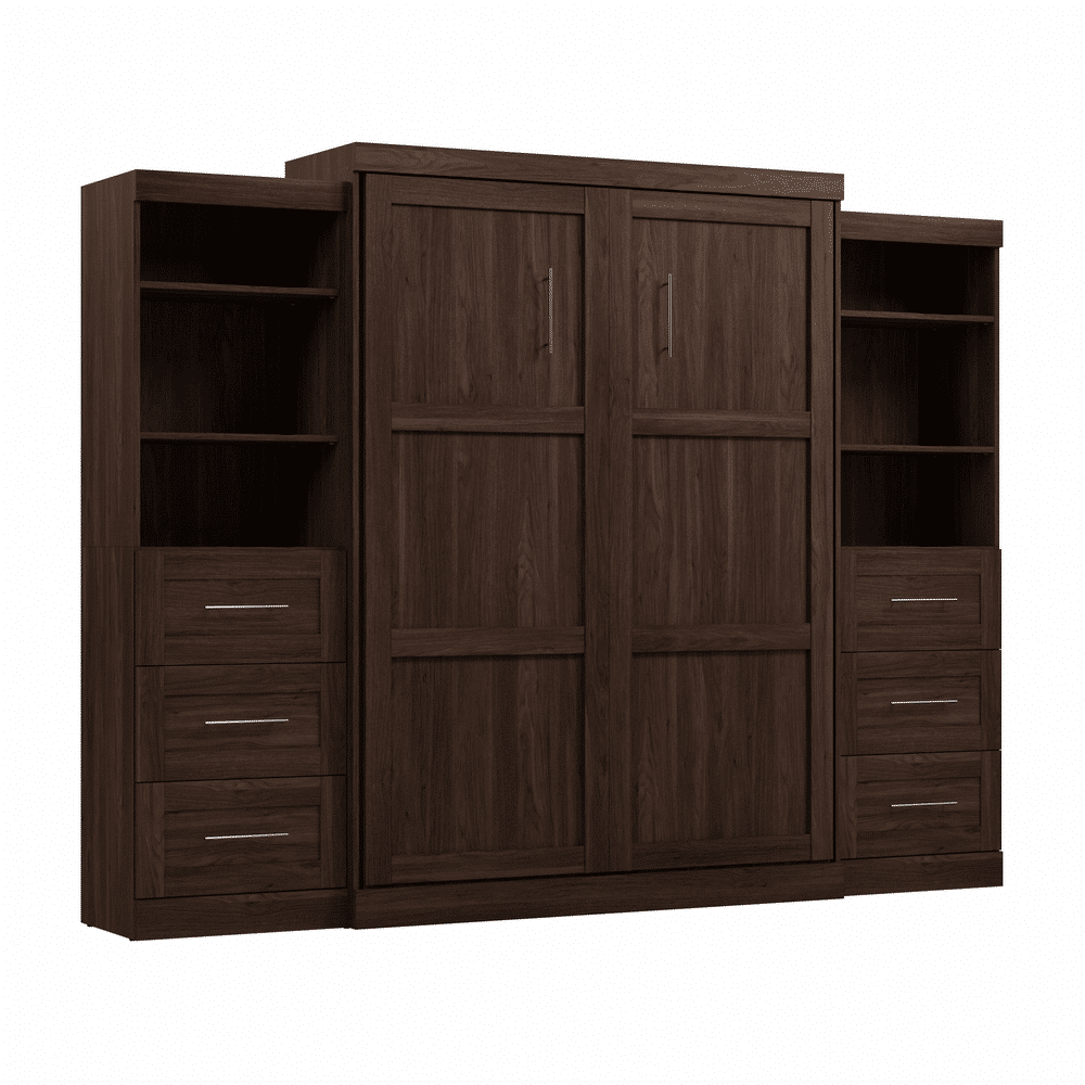 Black Walnut / Queen / 25-inch Drawer Towers