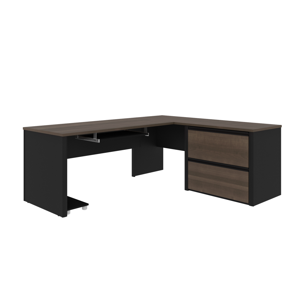 Antigua & Black / With File Cabinet