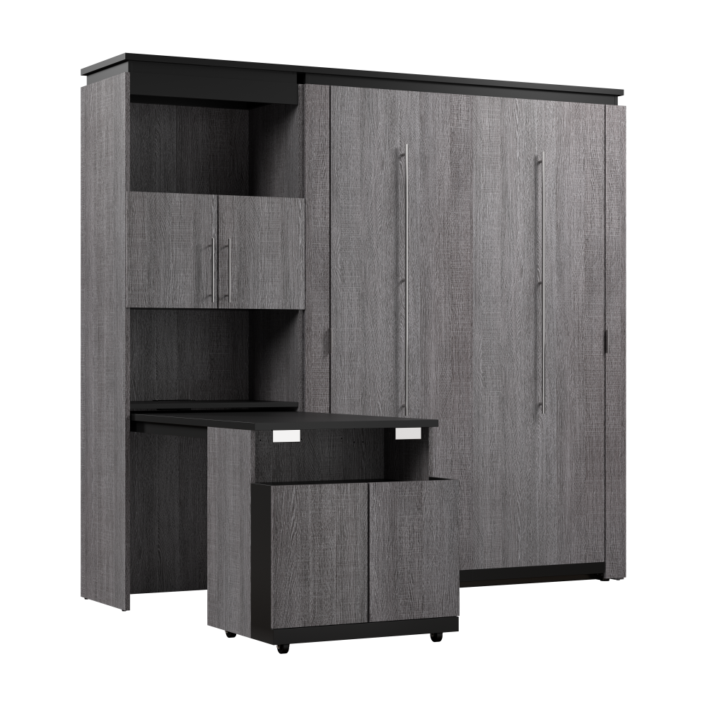 Bark Gray / Full / 30-inch Pull-Out Desk Cabinet
