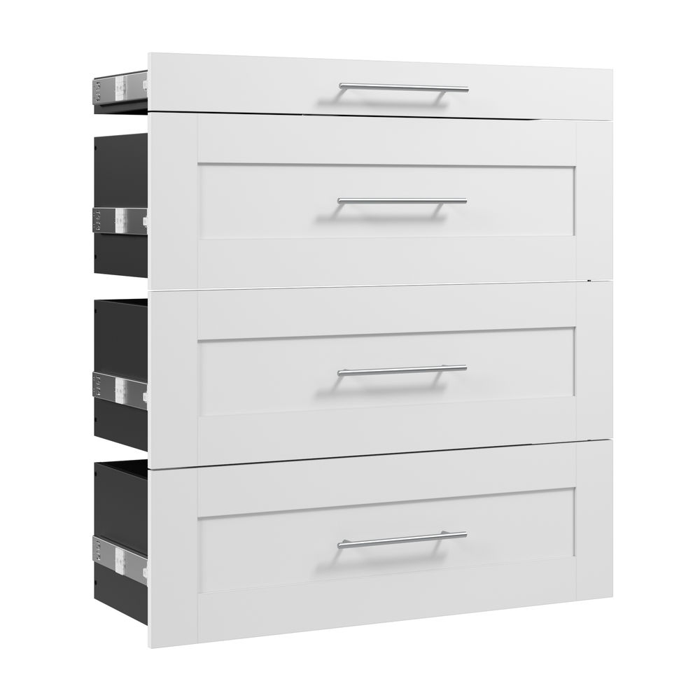 White / 36W x 16D / Shaker Drawers
