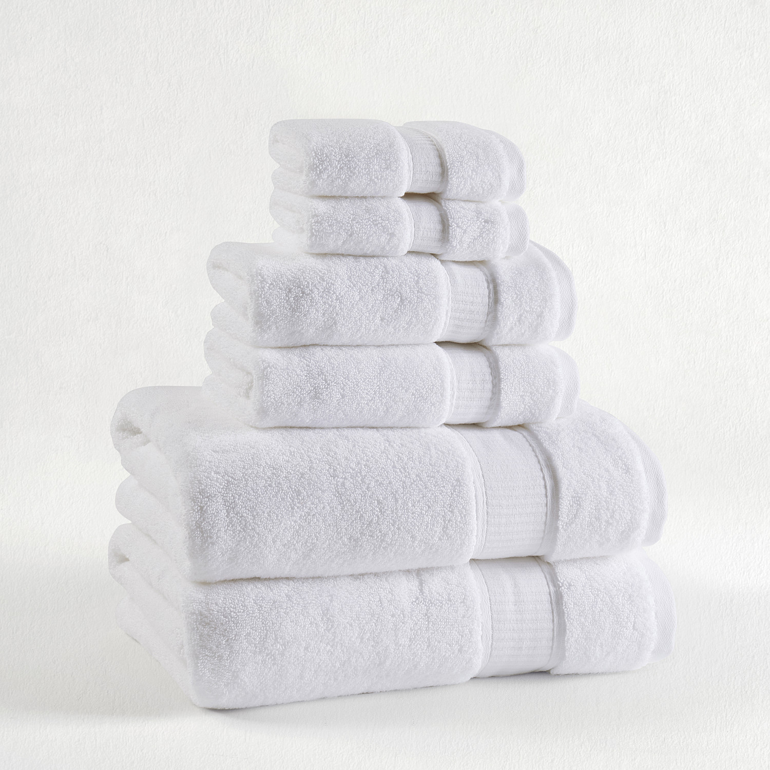 White 6Pc. Towel Set