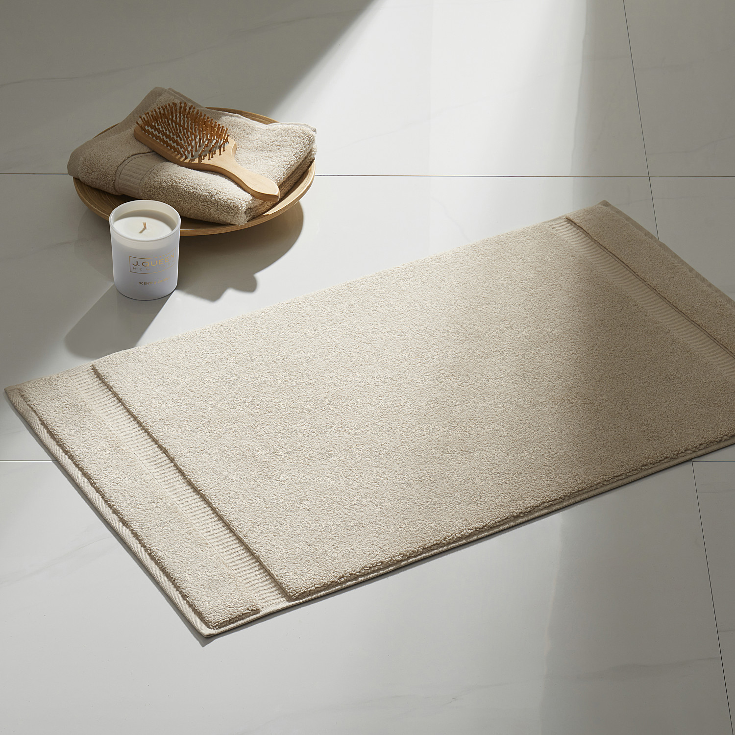 Beige Bath Mat