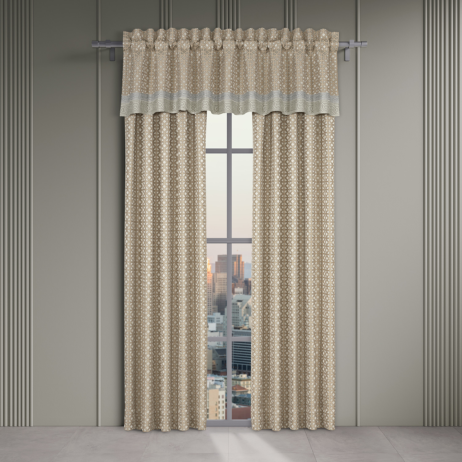 Gold 84inch Window Panel Pair