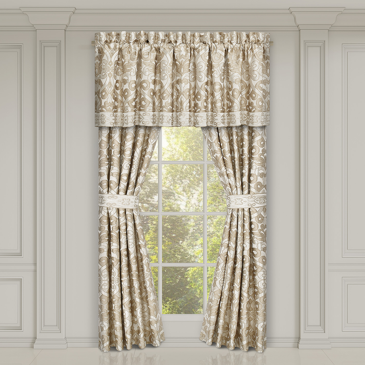 Gold 84inch Window Panel Pair