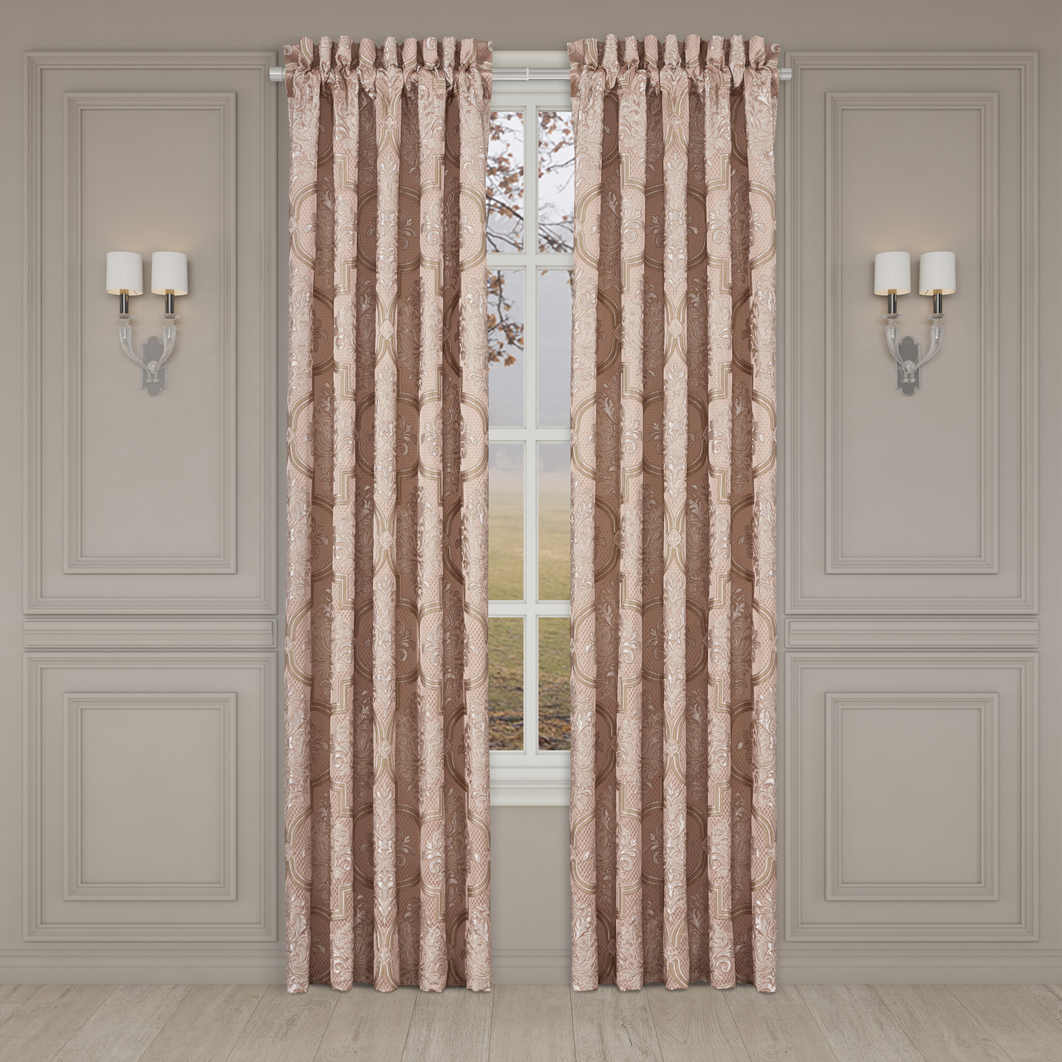 Blush 95inch Window Panel Pair