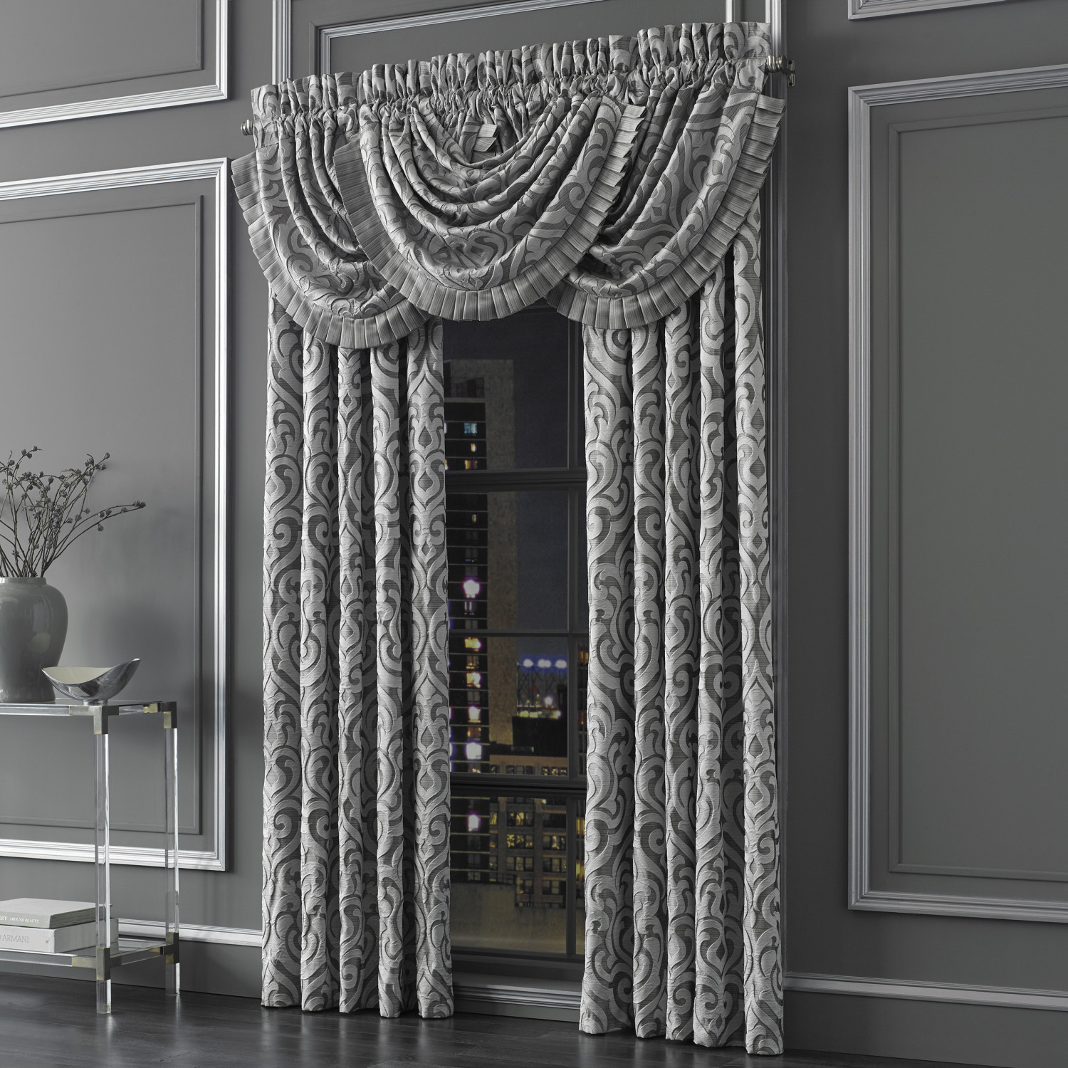 Silver 84inch Window Panel Pair
