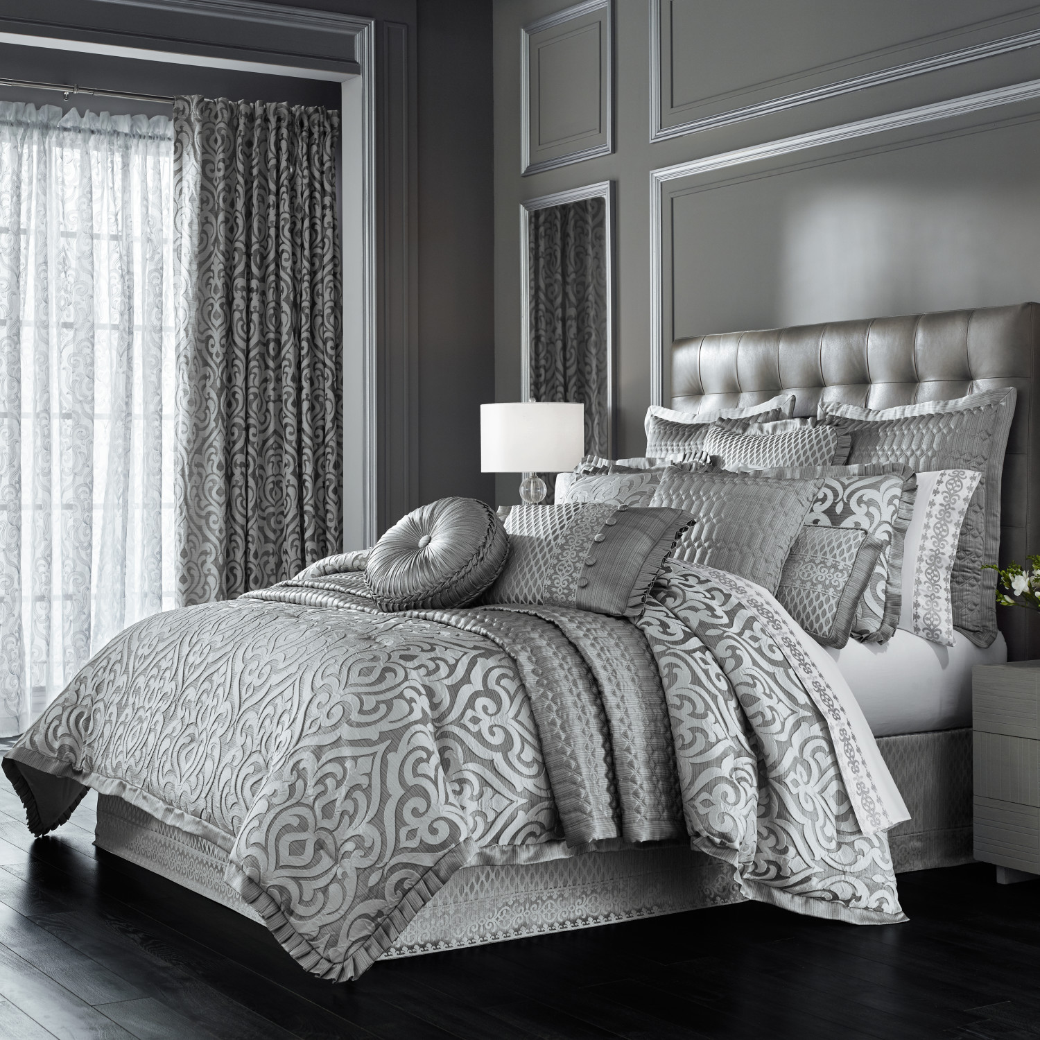 Silver California King 4Pc. Comforter Set