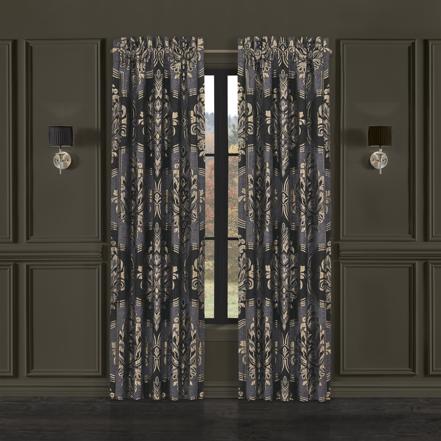 Pewter 84inch Window Panel Pair