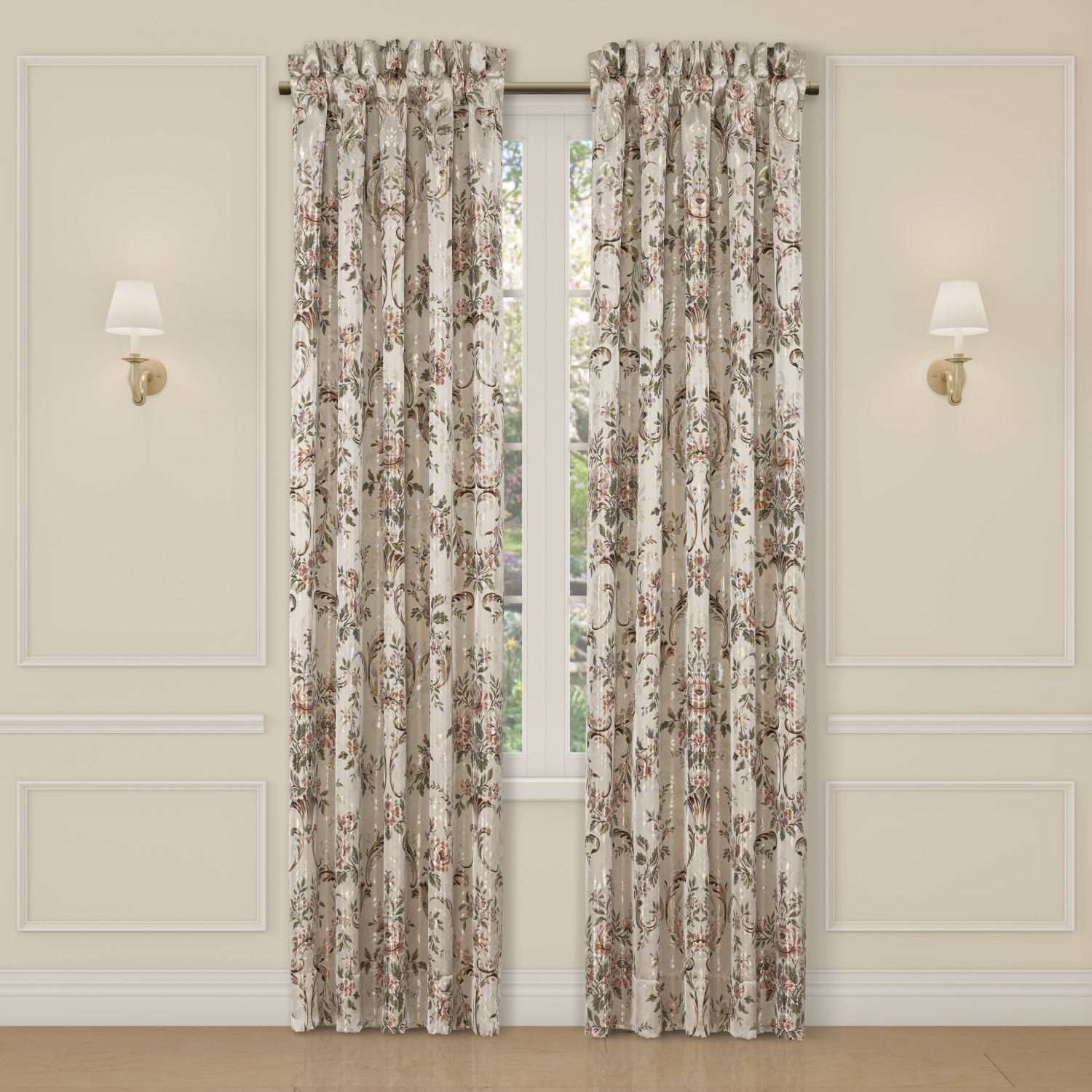 Coral 84inch Window Panel Pair