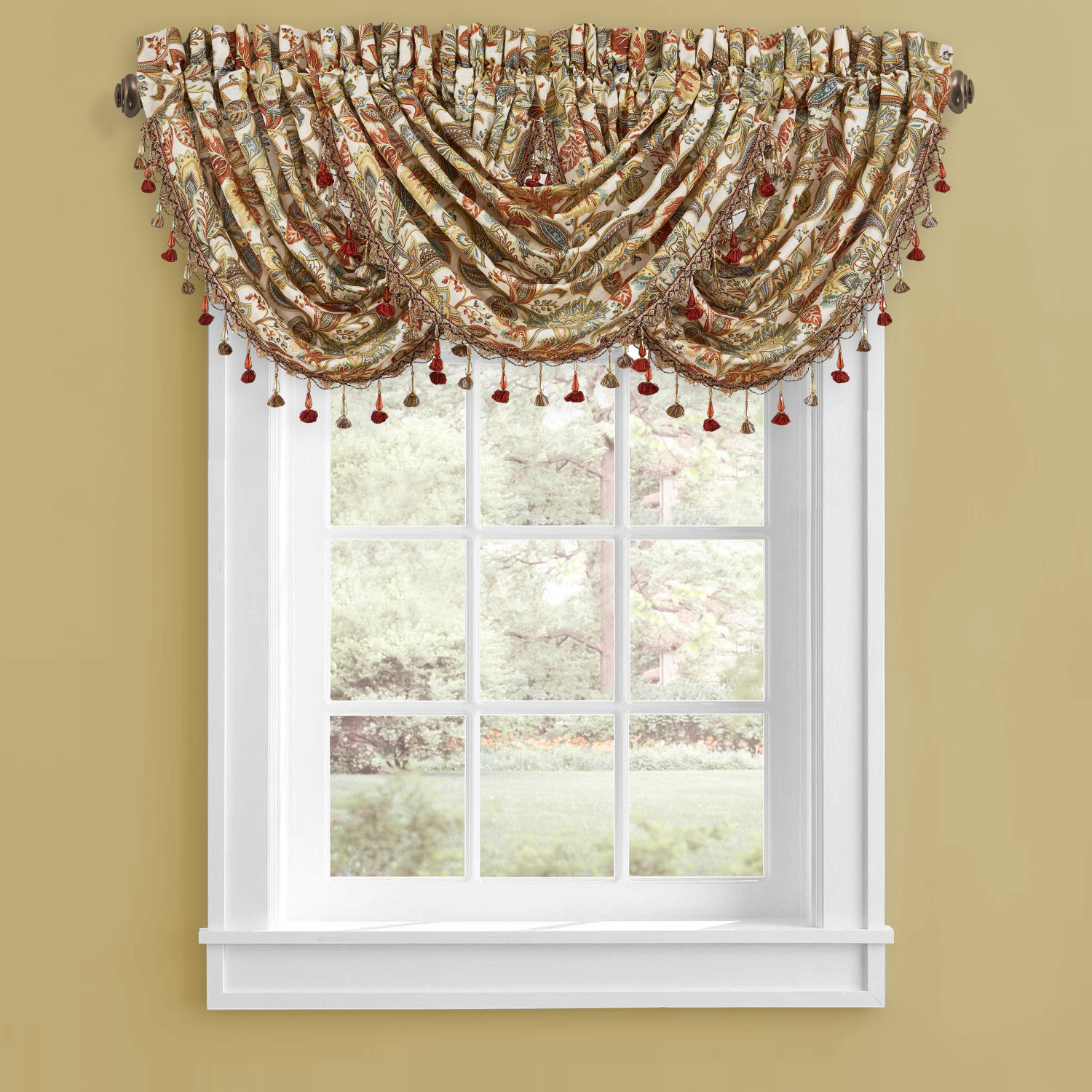 Multi Window Waterfall Valance