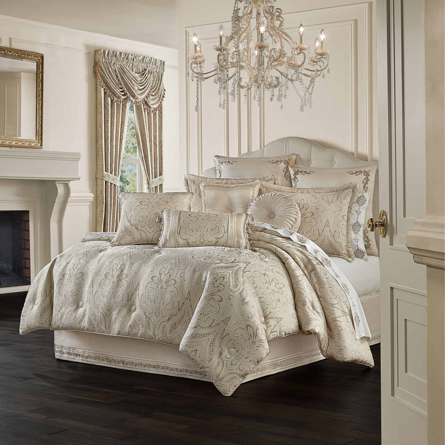 Champagne California King 4Pc. Comforter Set