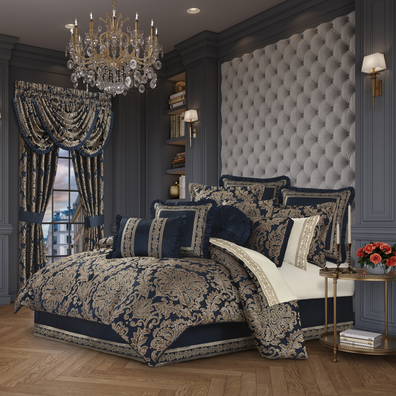 Navy Queen 4Pc. Comforter Set