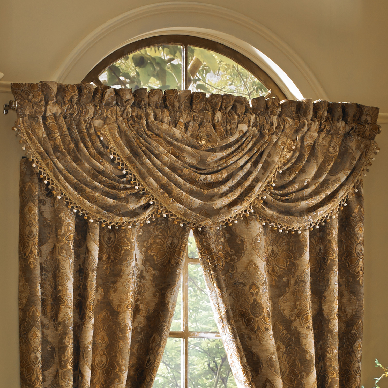 Natural Window Waterfall Valance