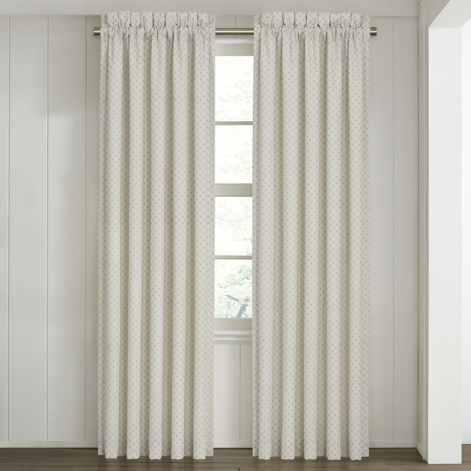 Ivory 84inch Window Panel Pair