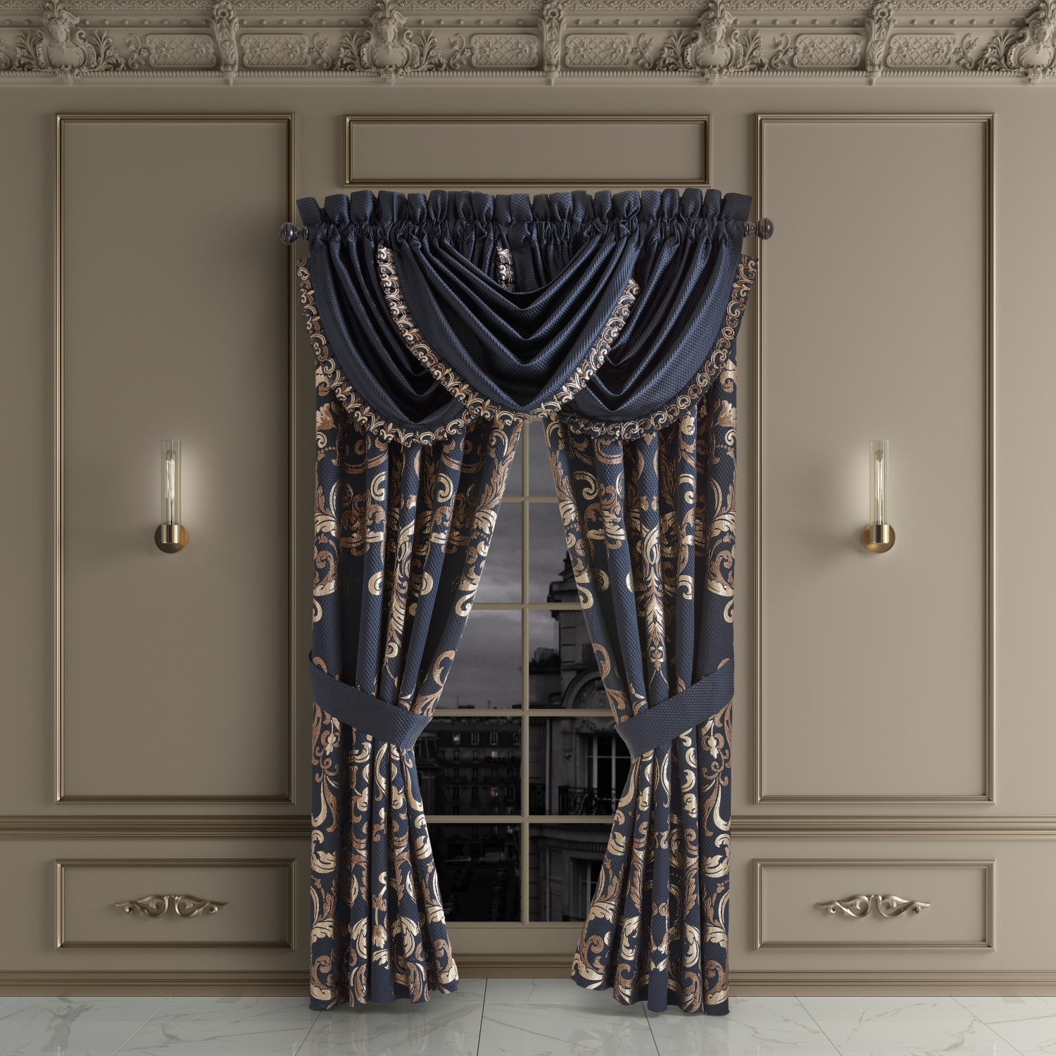 Royal Blue Queen 4Pc. Comforter Set
