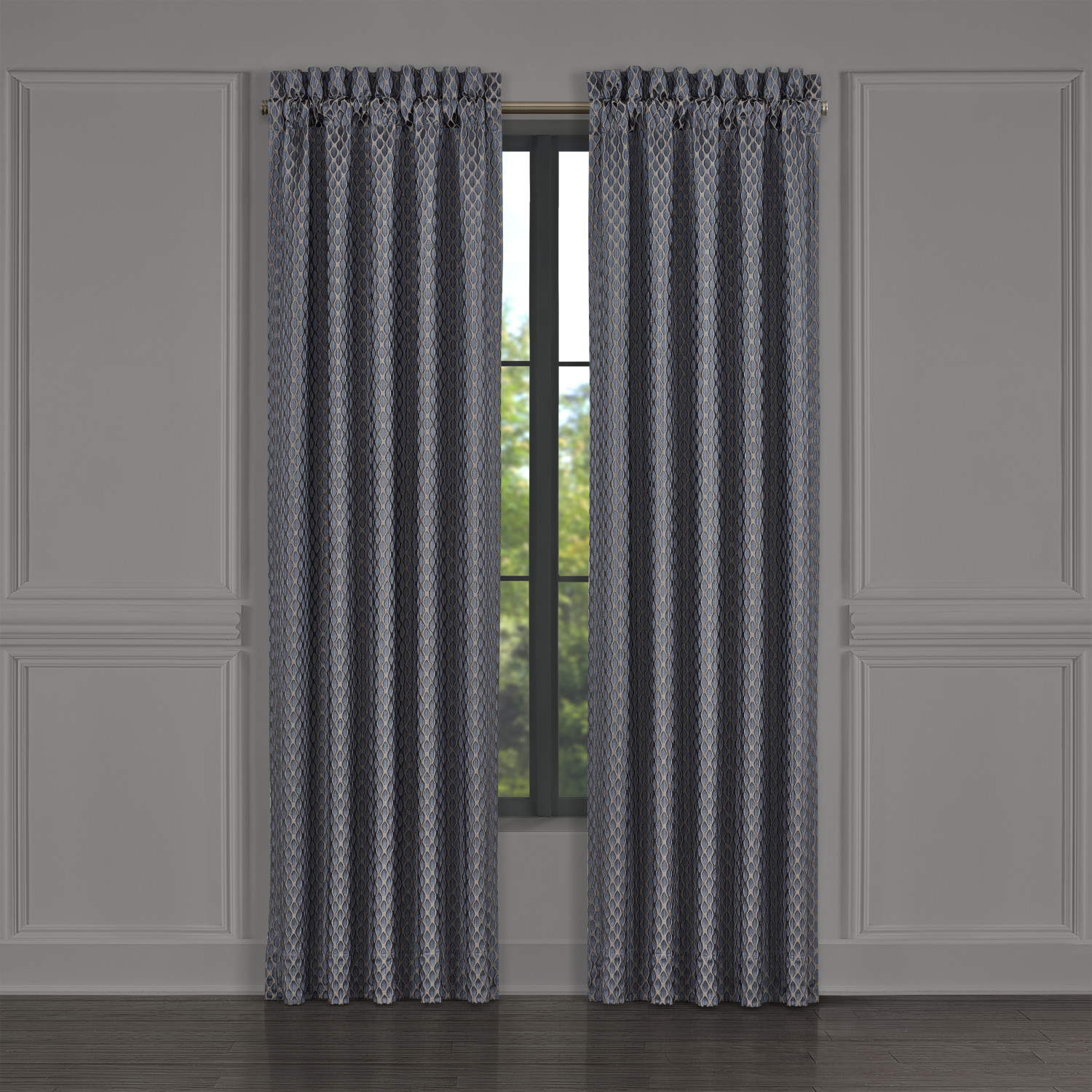 Blue 84inch Window Panel Pair