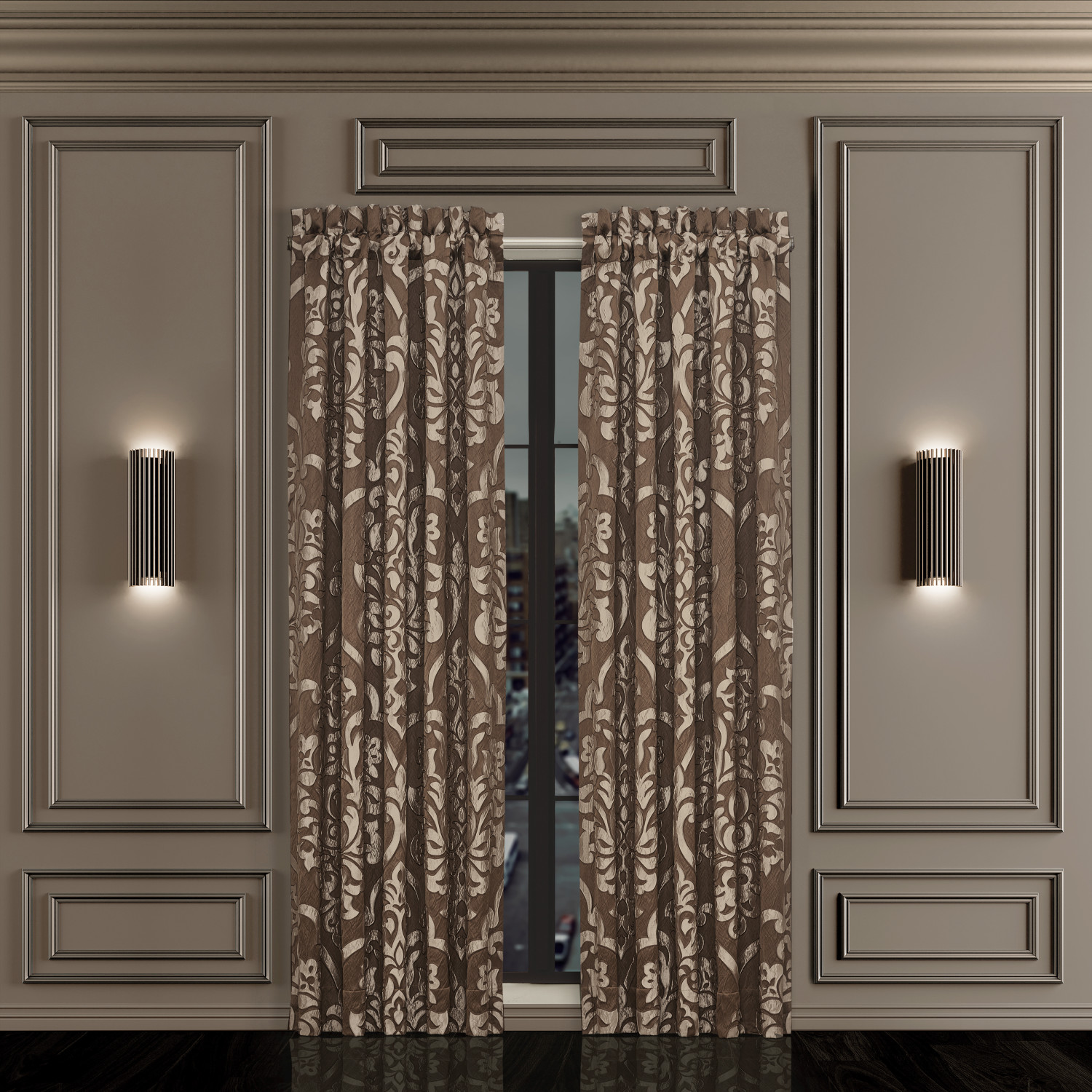 Copper 95inch Window Panel Pair