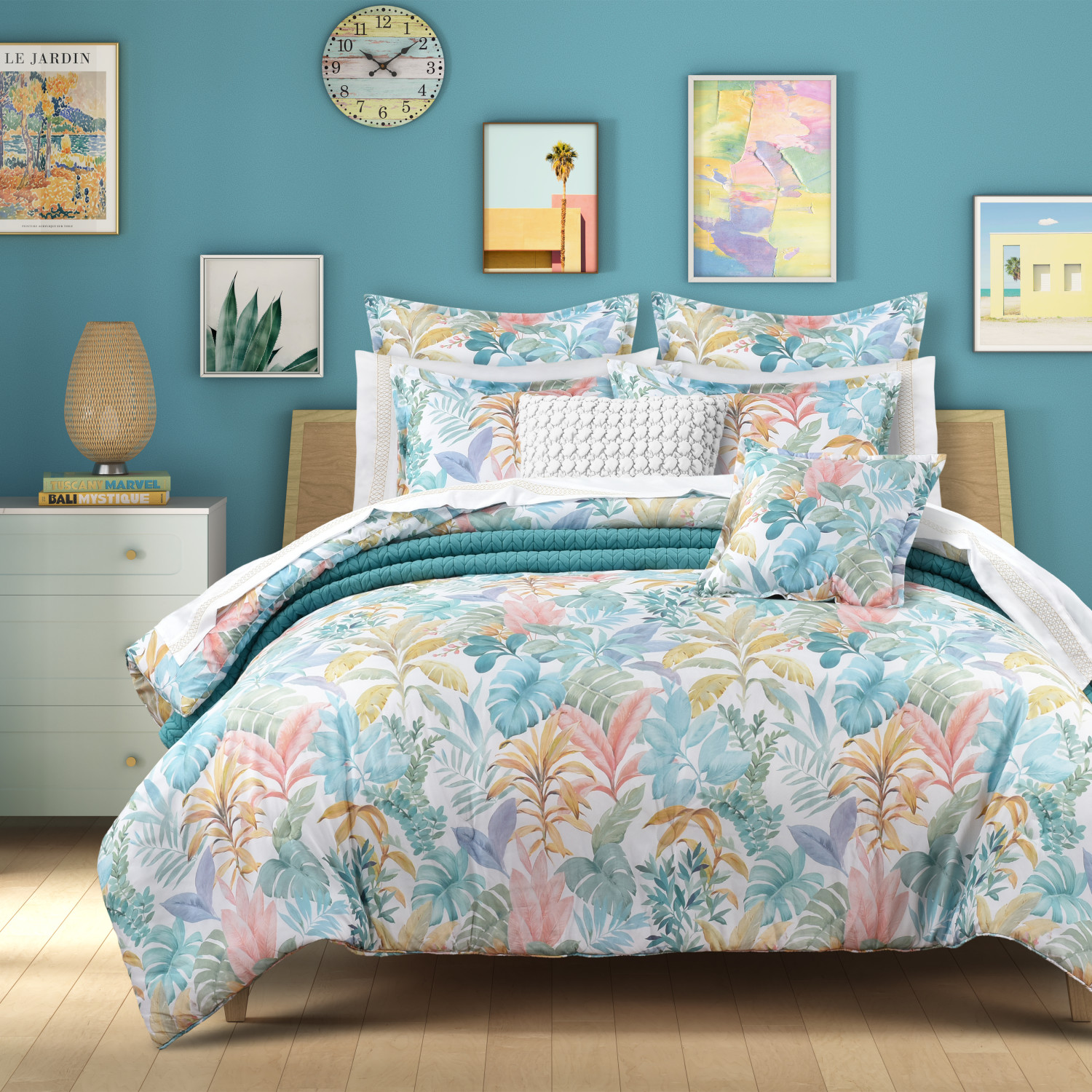 Aqua Full/Queen 3Pc. Comforter Set