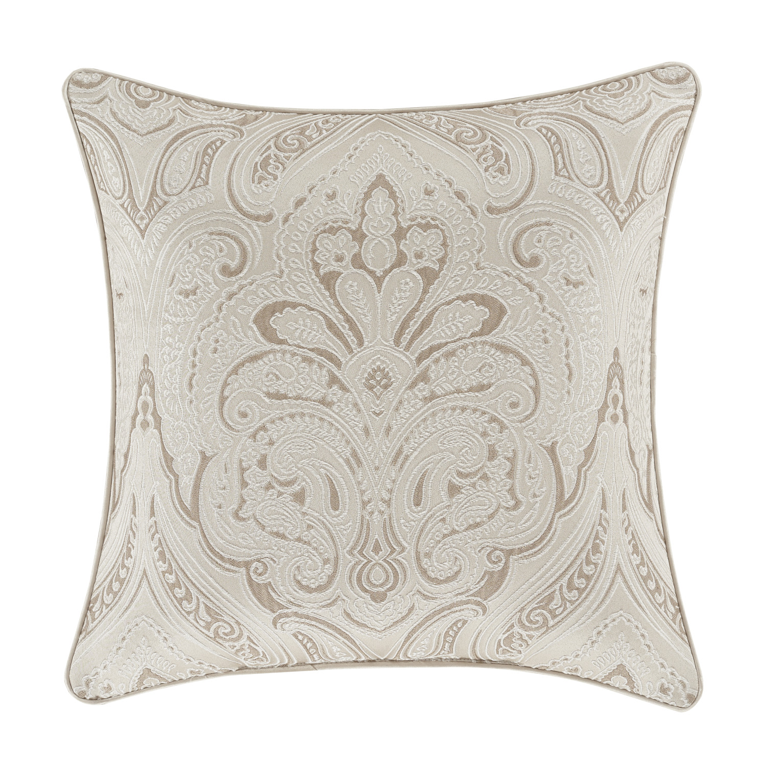 Champagne 20inch Square Decorative Throw Pillow