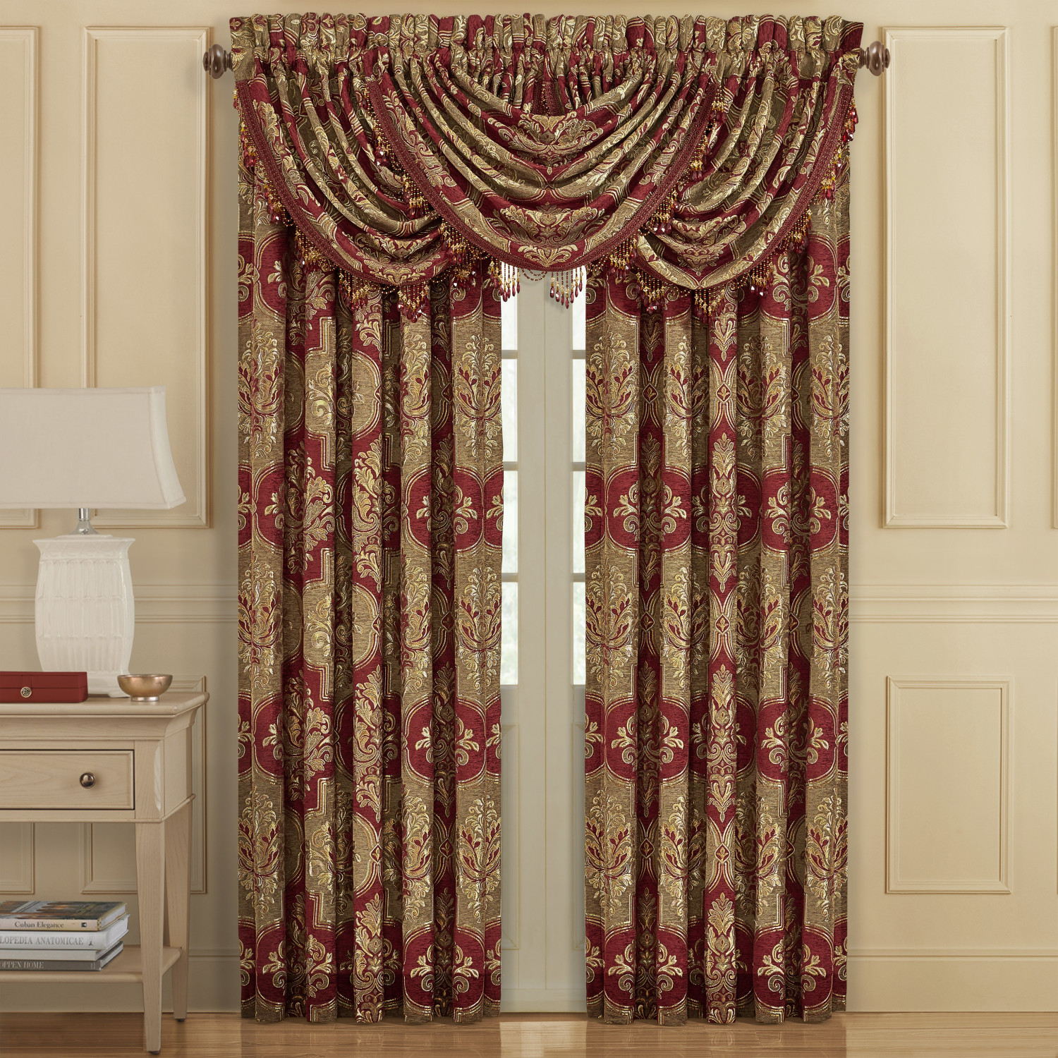 Crimson 84inch Window Panel Pair