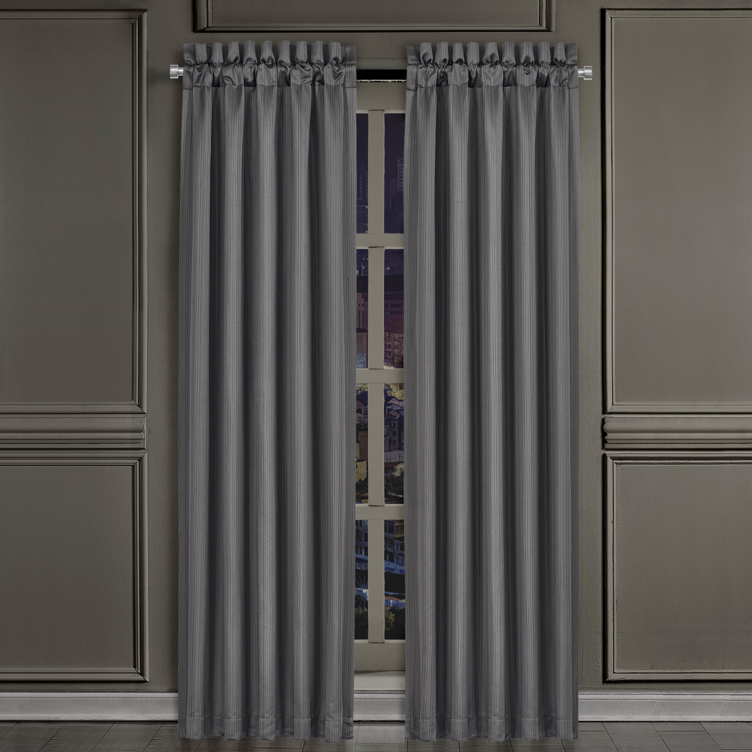 Charcoal 84inch Window Panel Pair