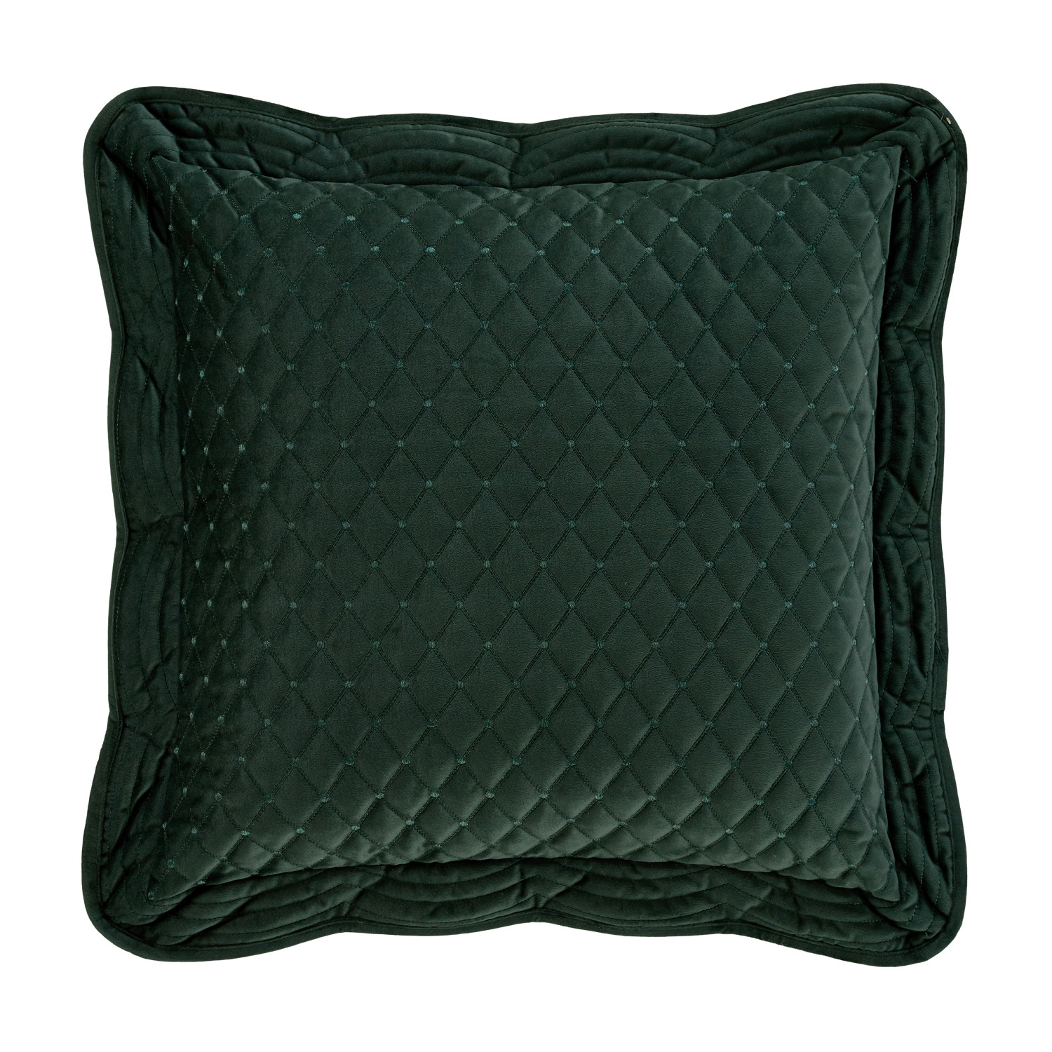 Evergreen 18inch Square Quilted Decorative Throw Pillow