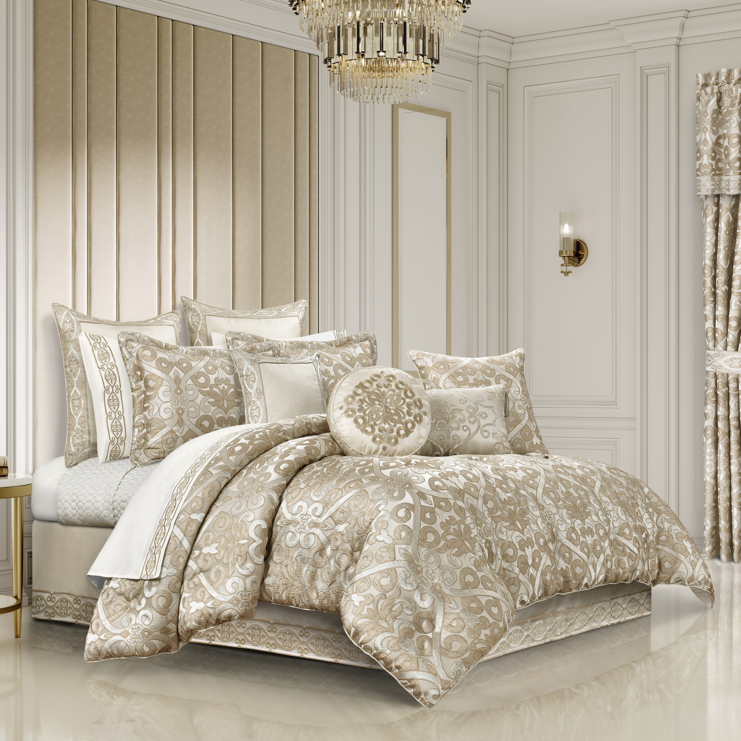 Gold California King 4Pc. Comforter Set