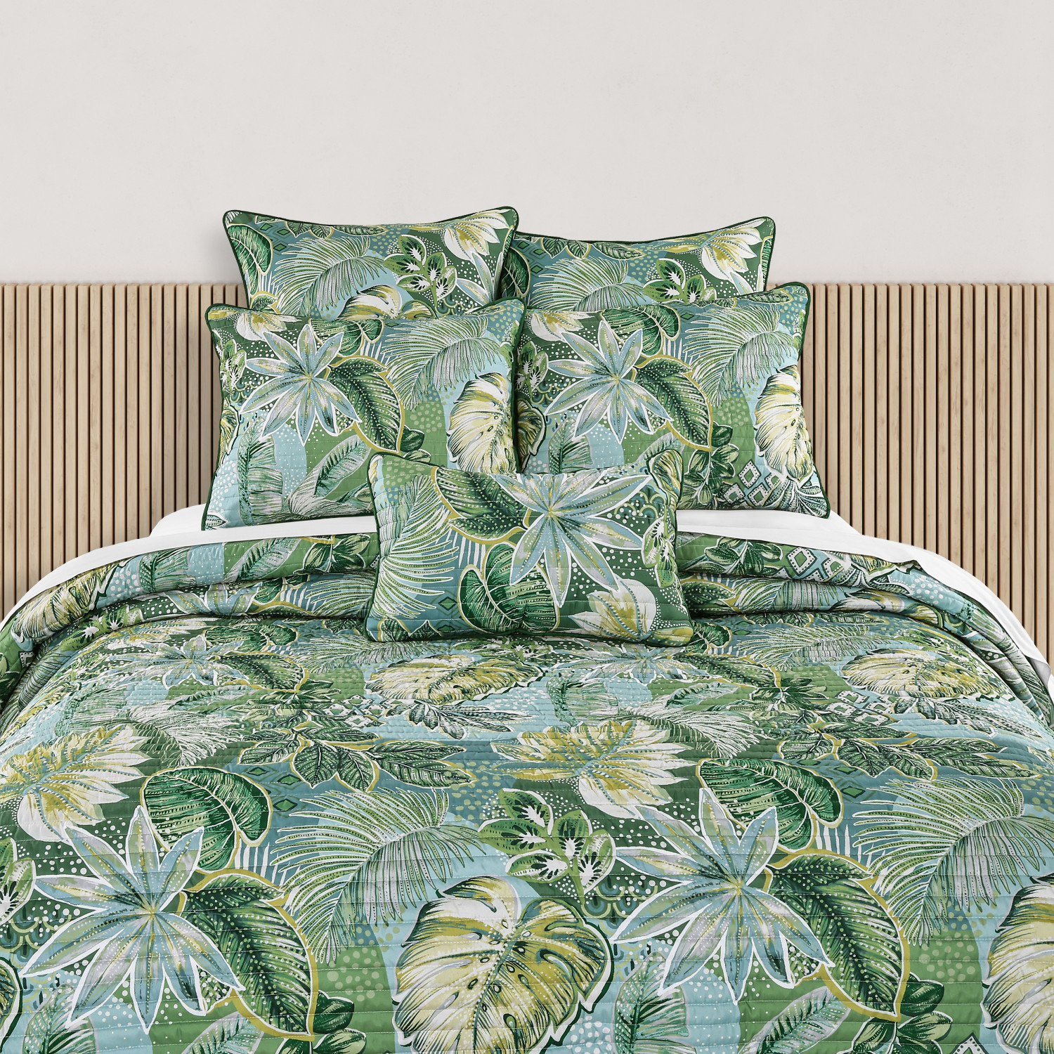 Teal Quilted Boudoir Decorative Throw Pillow