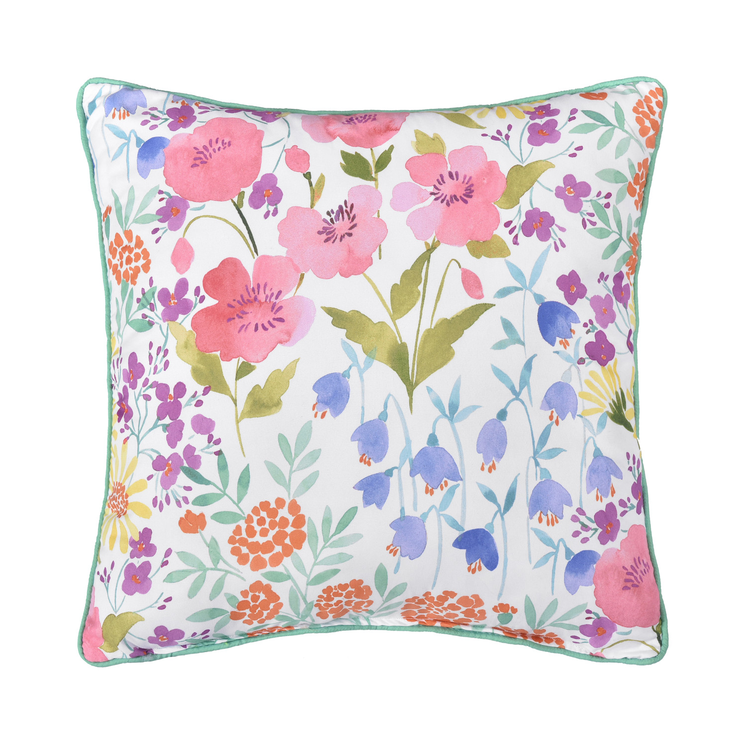 Turquoise 18inch Square Decorative Throw Pillow