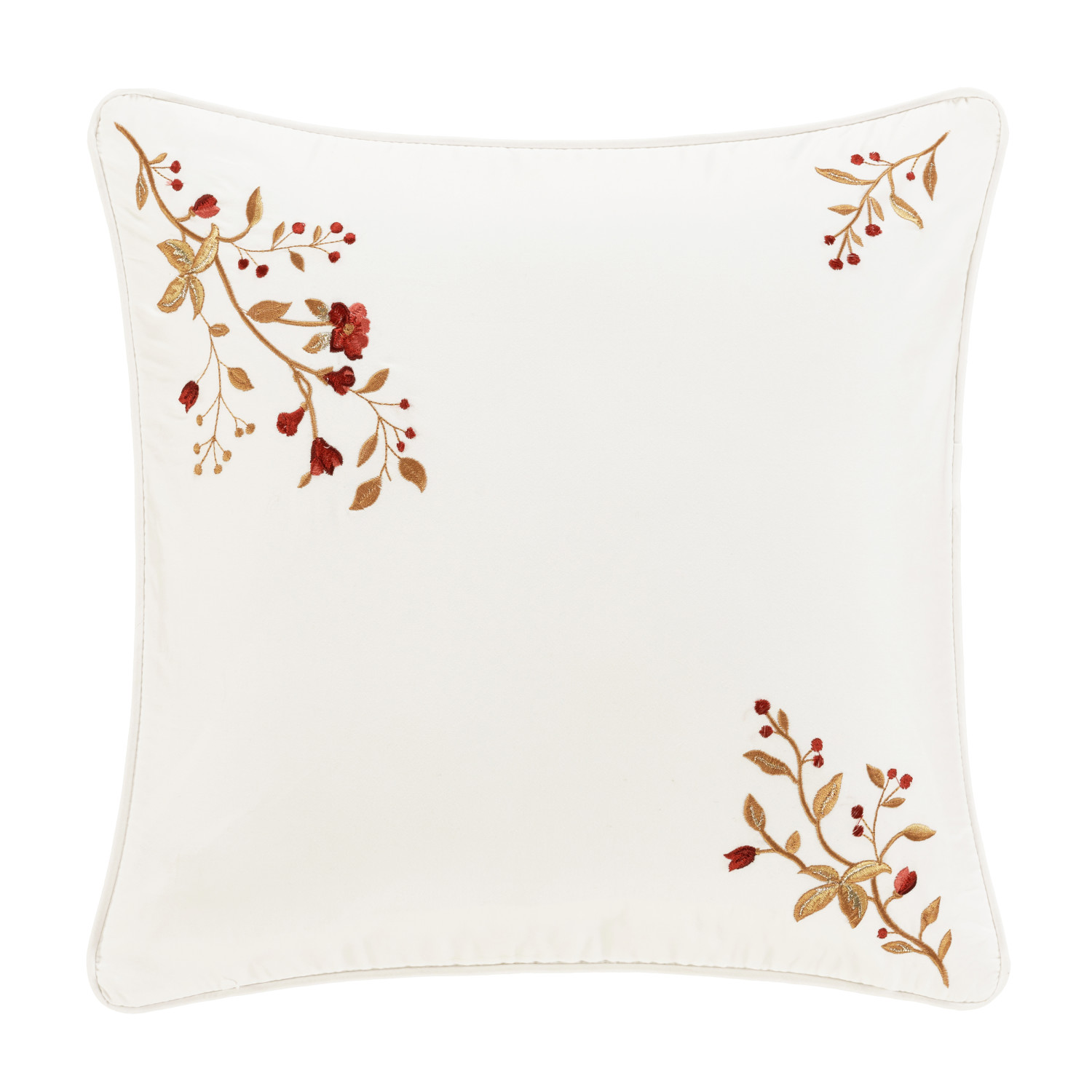 Crimson 18inch Square Decorative Throw Pillow