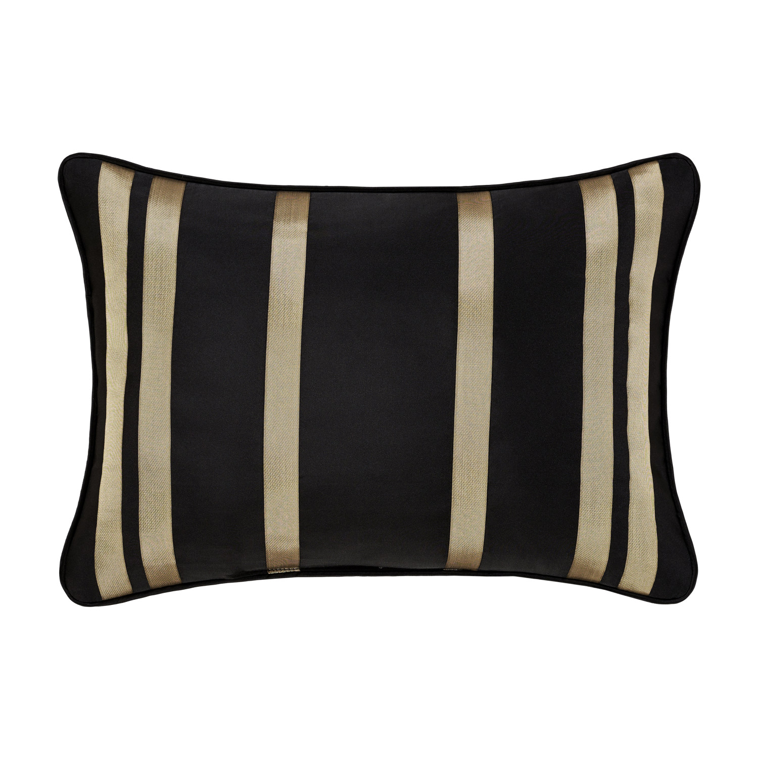 Black Boudoir Decorative Throw Pillow