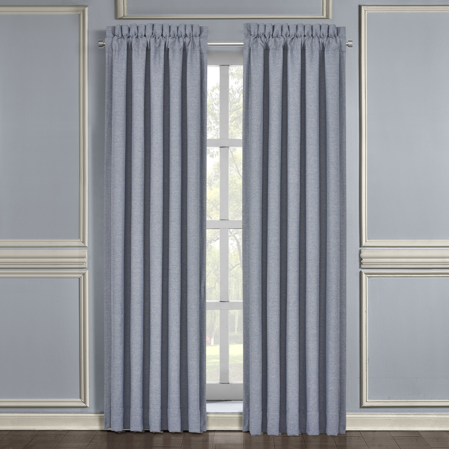 Blue 84inch Window Panel Pair