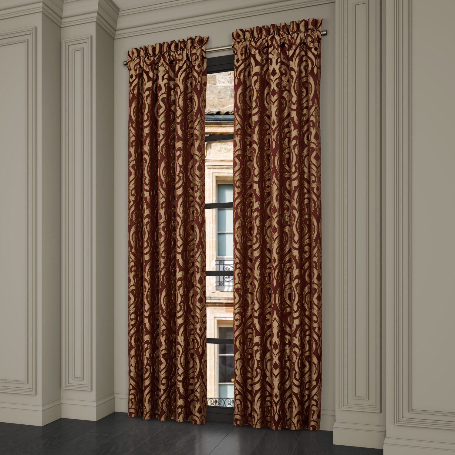 Crimson 95inch Window Panel Pair