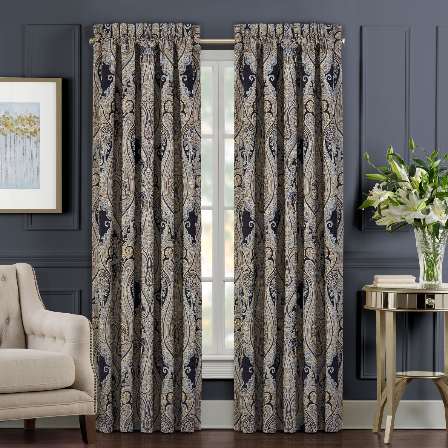 Indigo 84inch Window Panel Pair