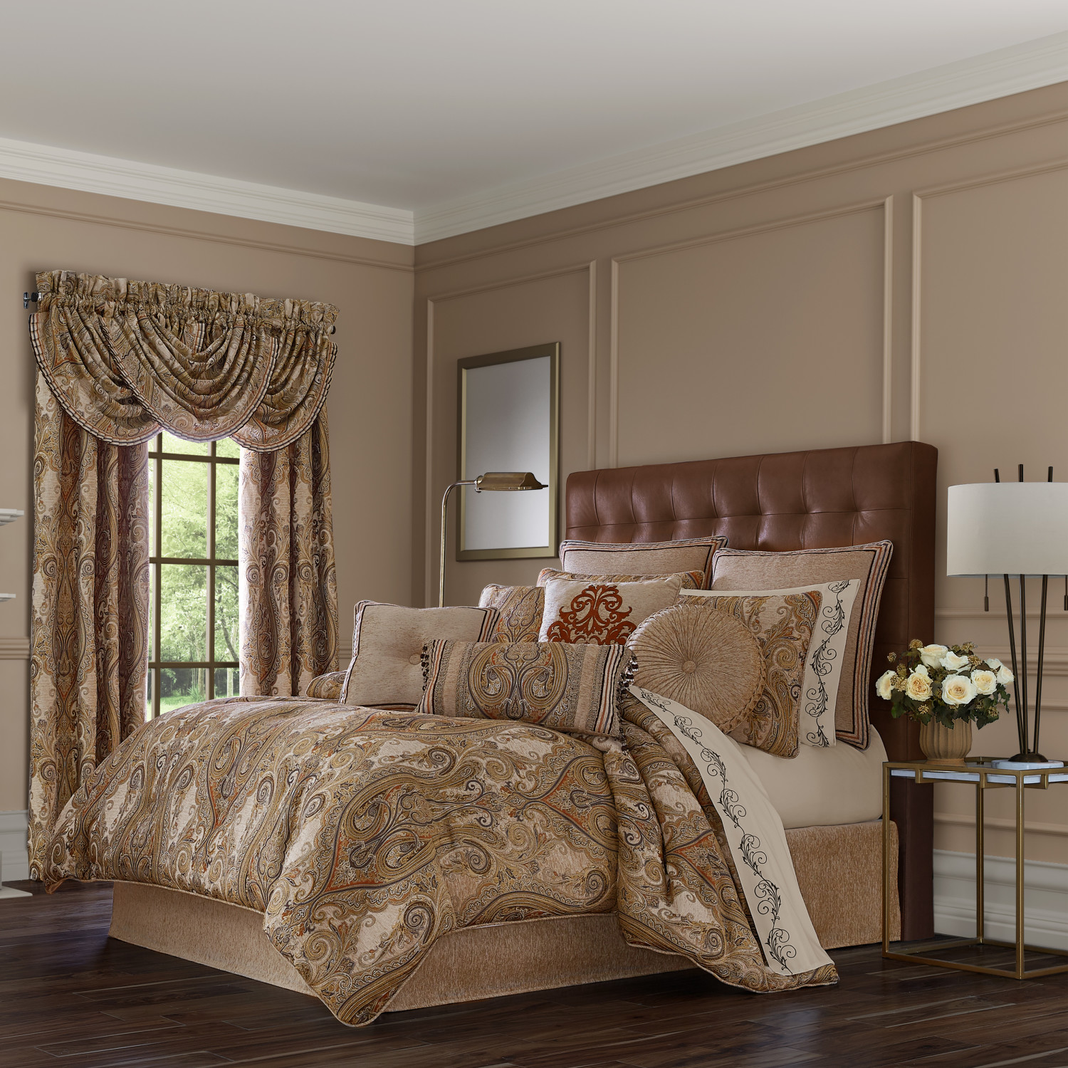 Beige King 4Pc. Comforter Set