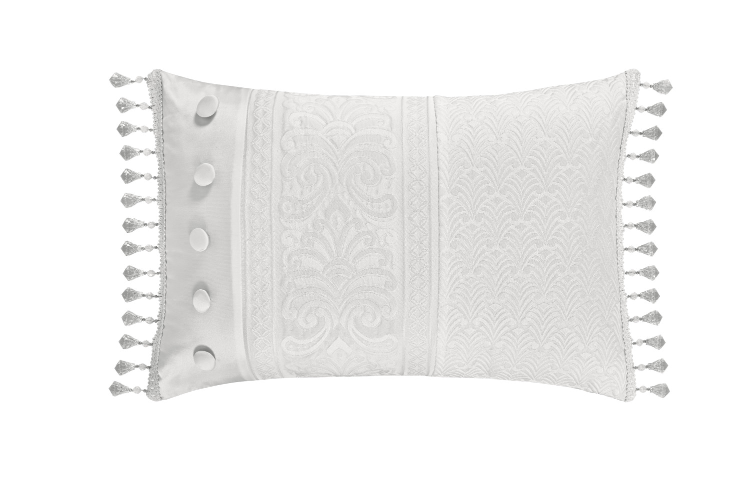 White Boudoir Decorative Throw Pillow